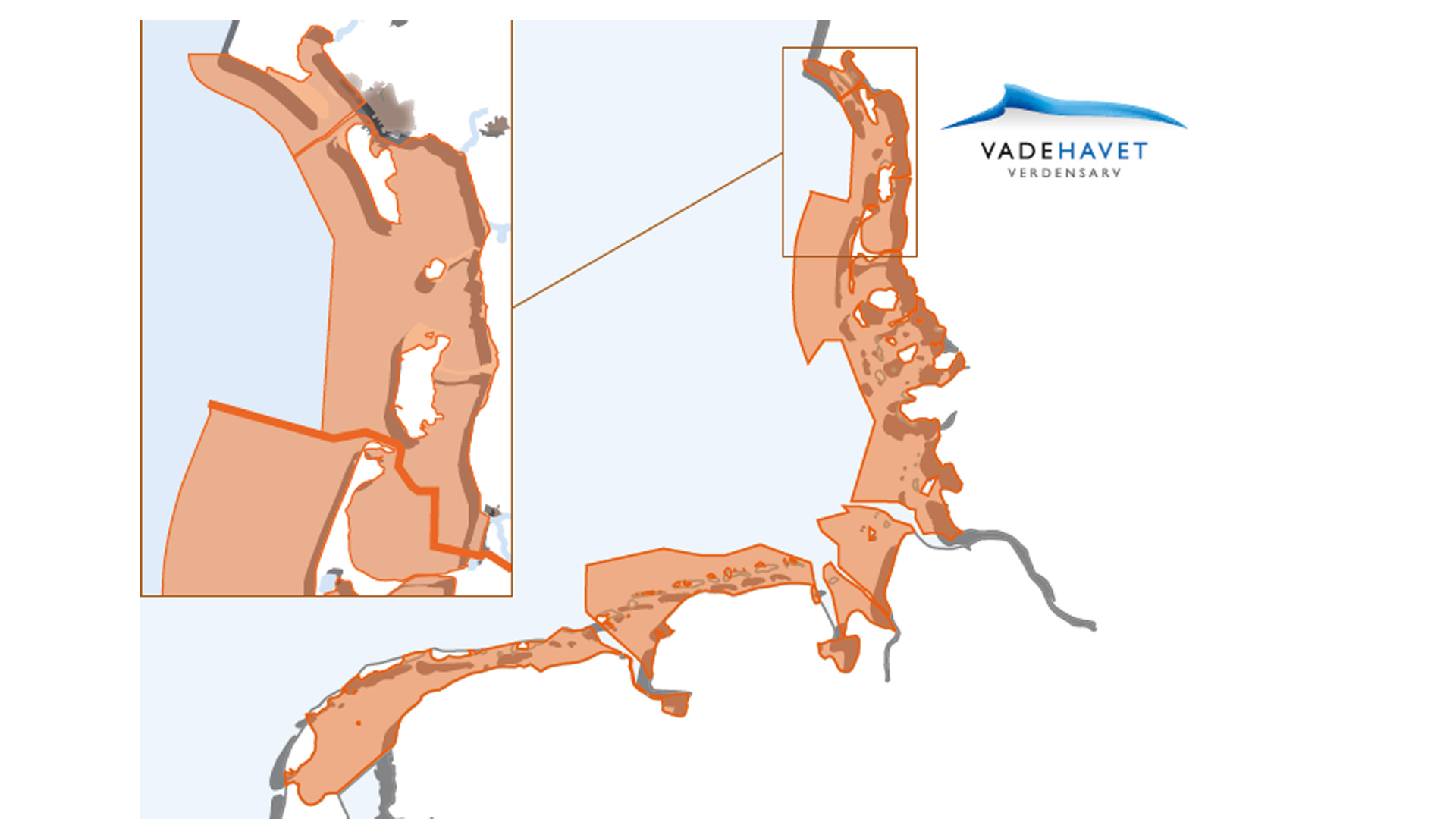 Verdensarv Vadehavet geografisk område.