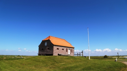 Hus på værft i Ballum. Foto af Torben Hestehave.